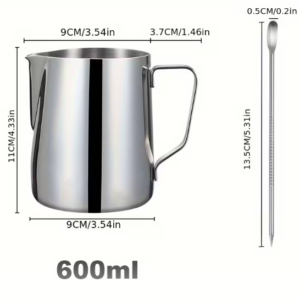 Pitcher Arte Latte 600ML y aguja dibujos (copia)